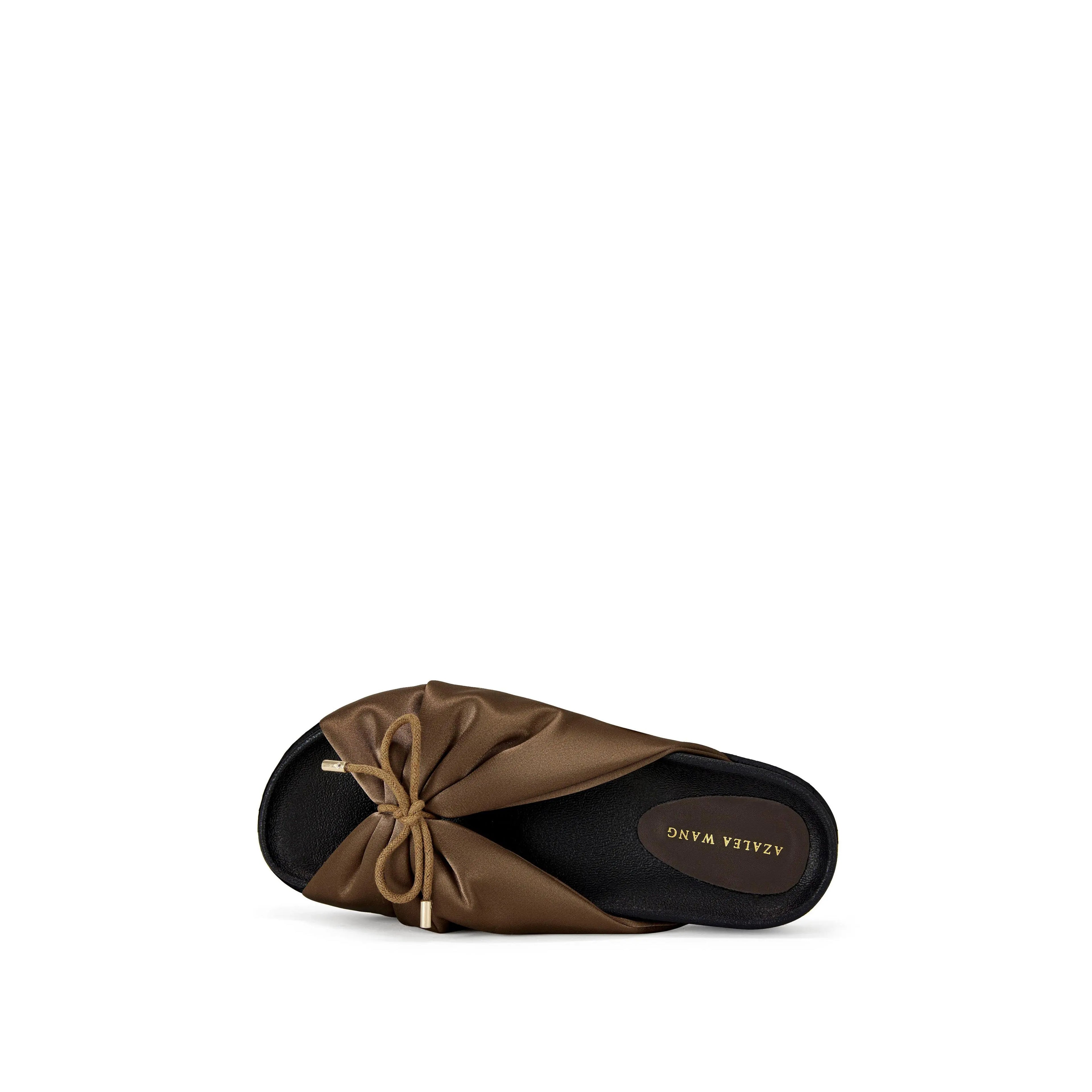 THERESE-BROWN FLAT SANDAL