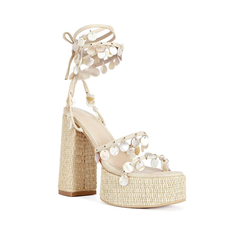 ZAZZIE-NATURAL MOTHER of PEARL PLATFORM SANDAL