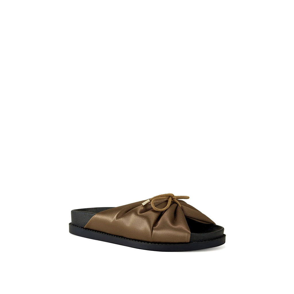 THERESE-BROWN FLAT SANDAL