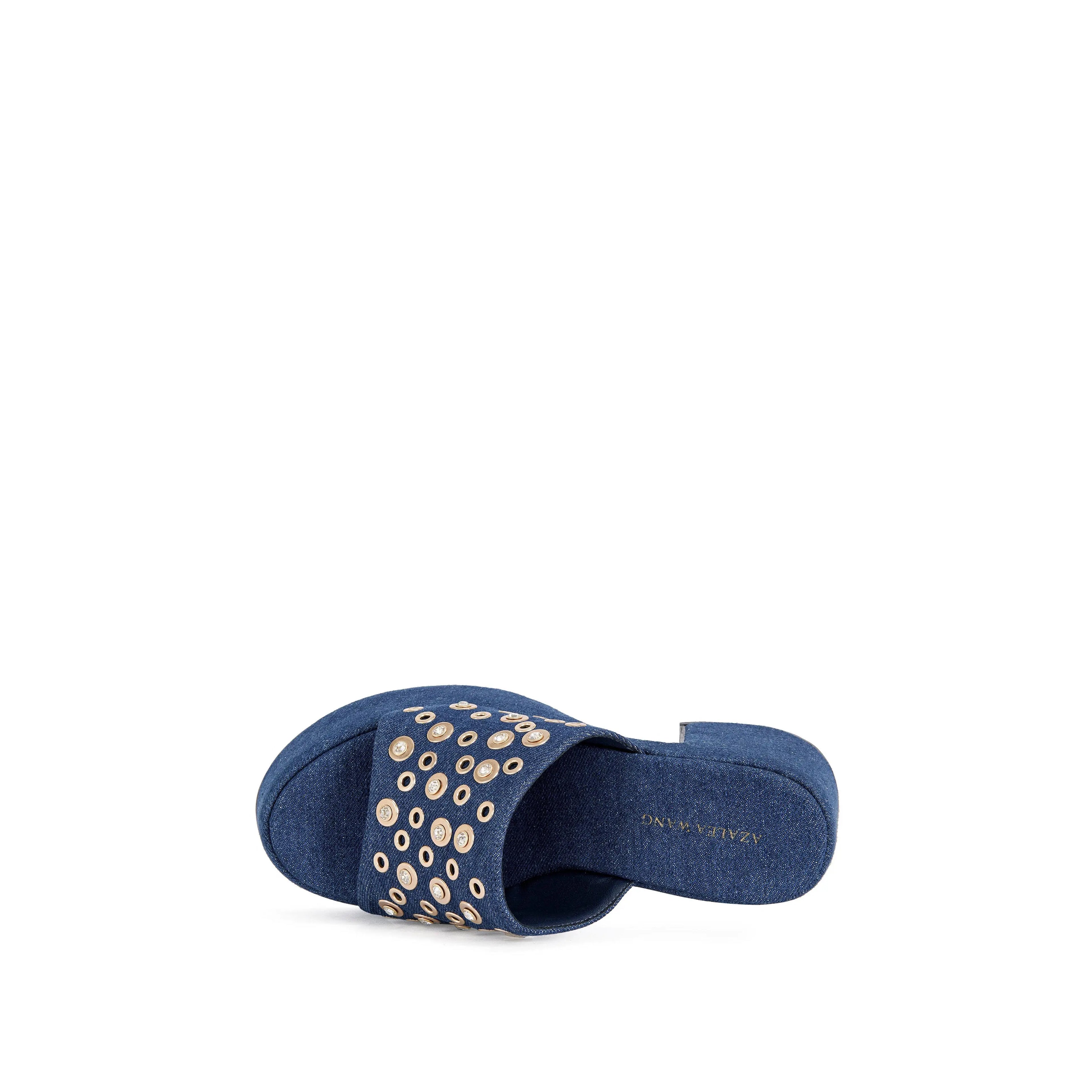 THEODORA-DENIM PLATFORM SANDAL