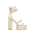 ZAZZIE-NATURAL MOTHER of PEARL PLATFORM SANDAL
