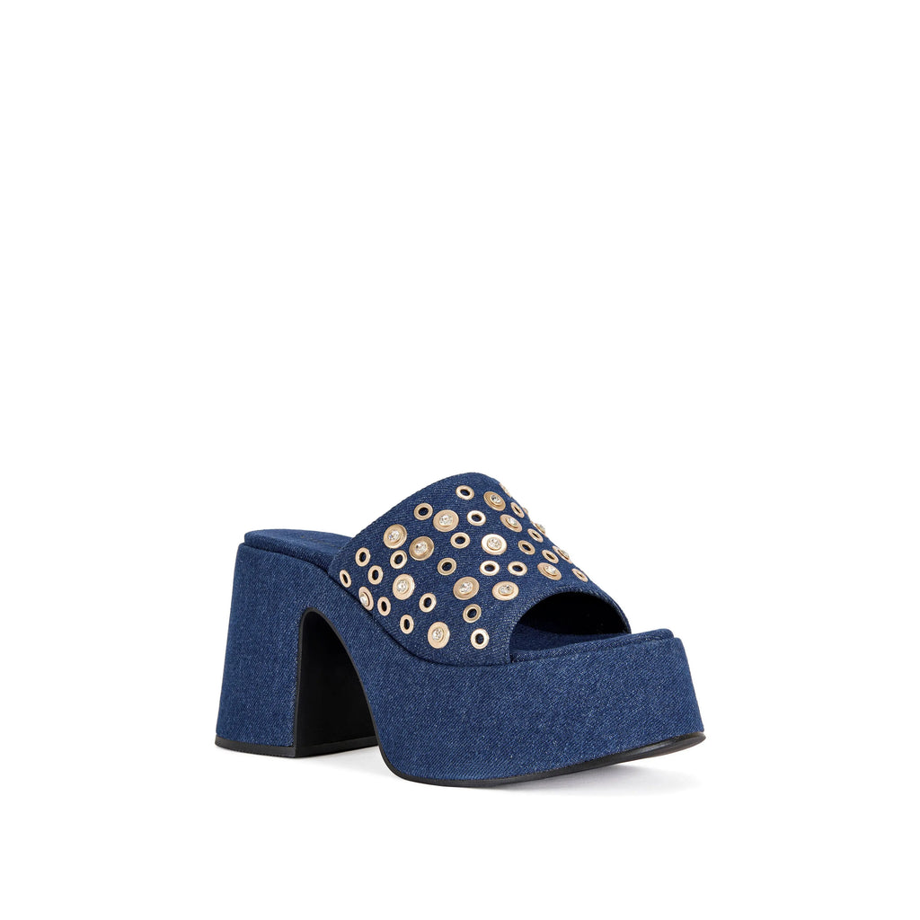 THEODORA-DENIM PLATFORM SANDAL