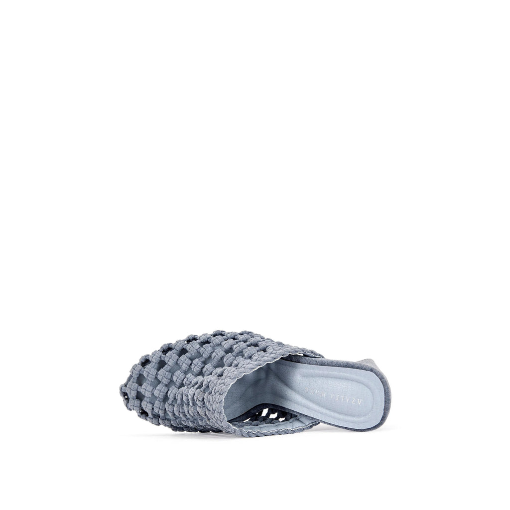 GWENDOLYN-BLUE WEDGE MULE