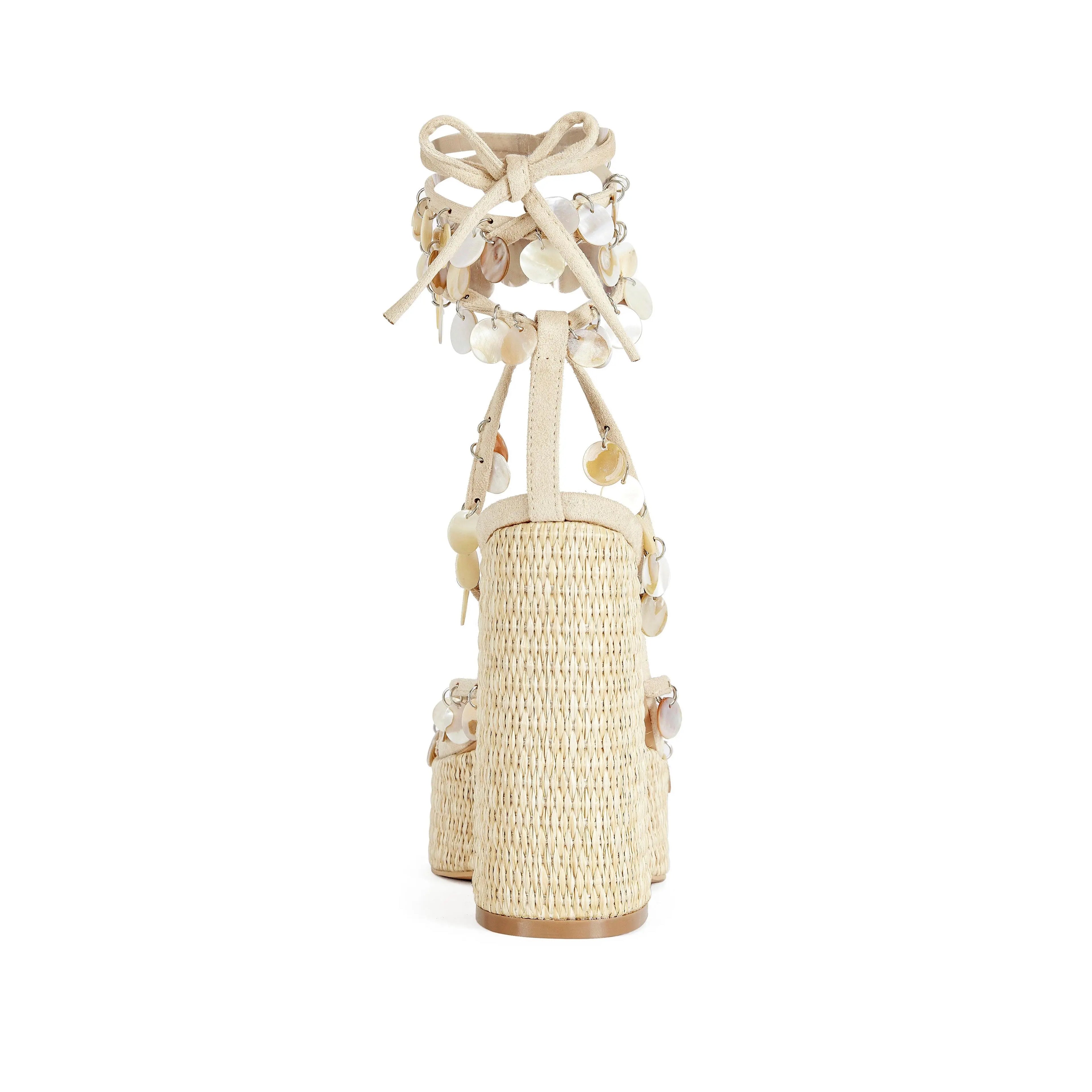 ZAZZIE-NATURAL MOTHER of PEARL PLATFORM SANDAL