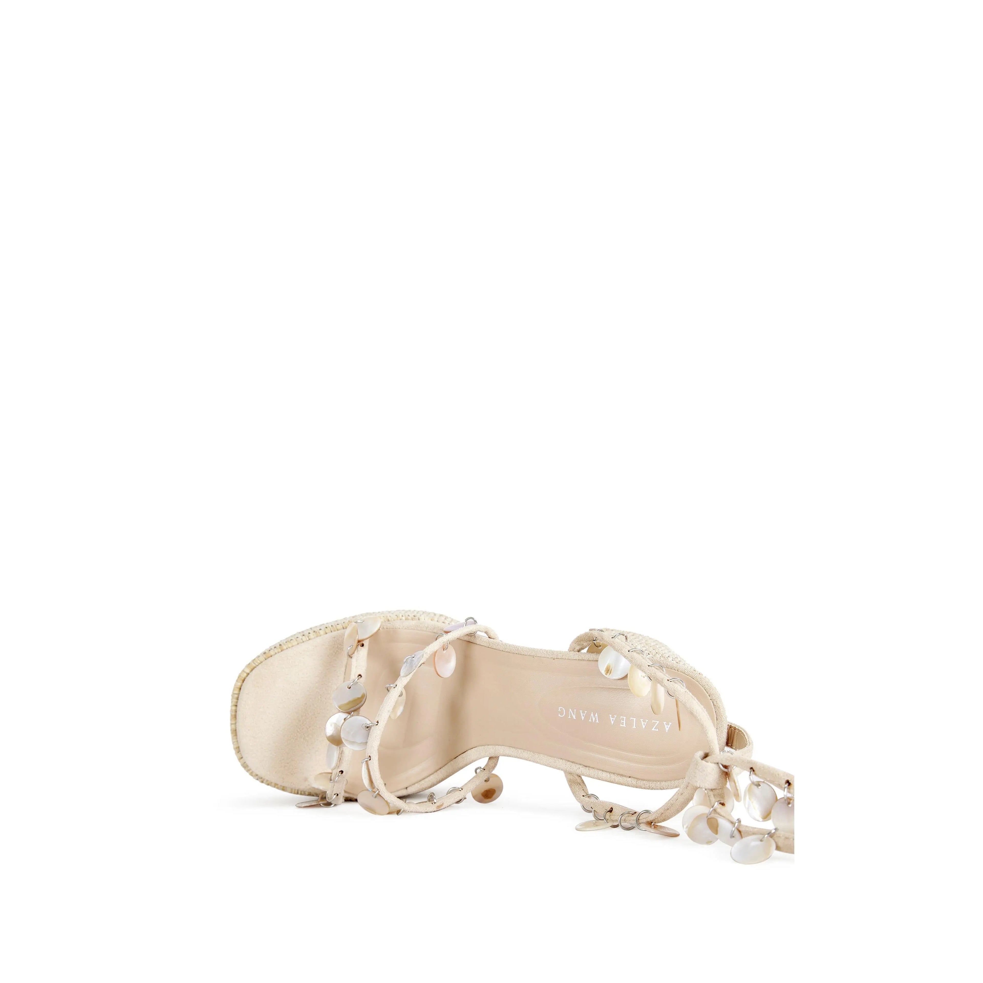 ZAZZIE-NATURAL MOTHER of PEARL PLATFORM SANDAL